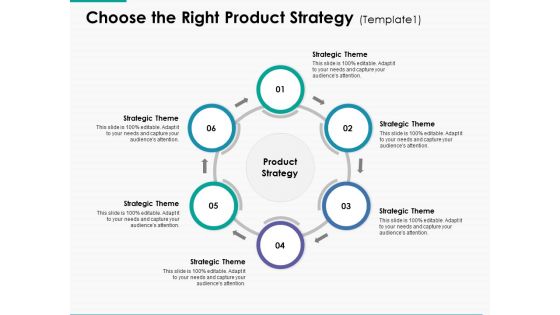 Choose The Right Product Strategy Marketing Ppt Powerpoint Presentation Infographics Guidelines