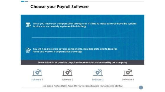 Choose Your Payroll Software Ppt PowerPoint Presentation Professional Guide