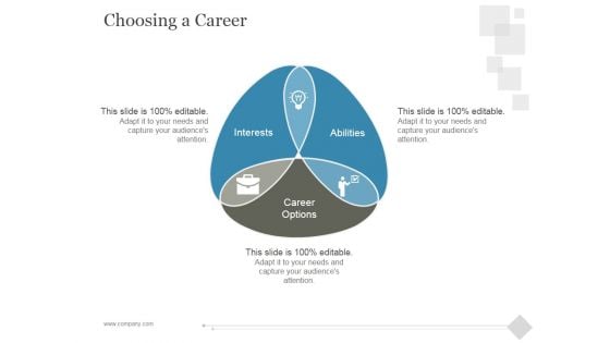 Choosing A Career Ppt PowerPoint Presentation Themes