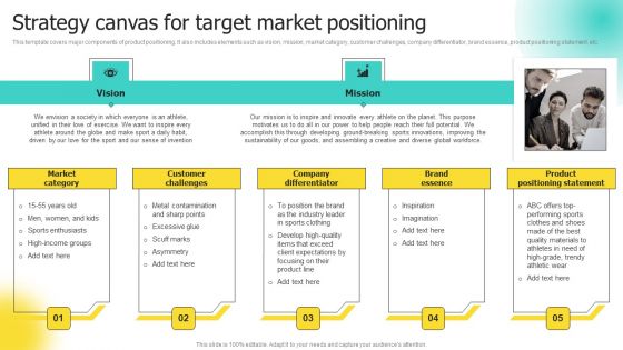 Choosing Target Audience And Target Audience Tactics Strategy Canvas For Target Market Topics PDF