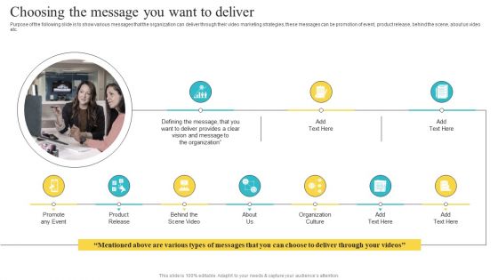 Choosing The Message You Want To Deliver Playbook For Social Media Platform Introduction PDF