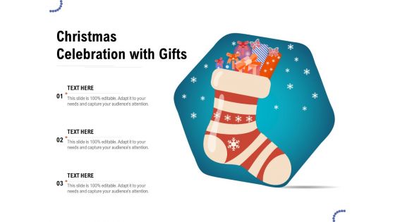 Christmas Celebration With Gifts Ppt PowerPoint Presentation Portfolio Elements PDF