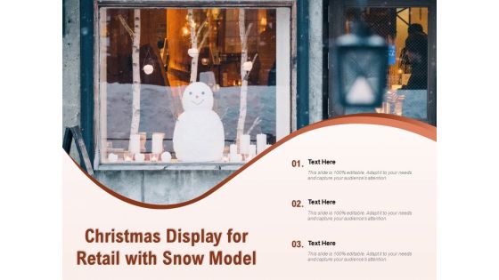 Christmas Display For Retail With Snow Model Ppt PowerPoint Presentation Infographic Template Portfolio PDF