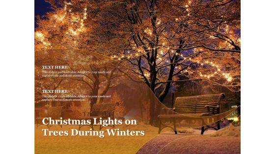 Christmas Lights On Trees During Winters Ppt PowerPoint Presentation Gallery Model PDF