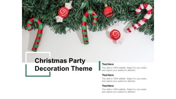Christmas Party Decoration Theme Ppt Powerpoint Presentation Summary Structure