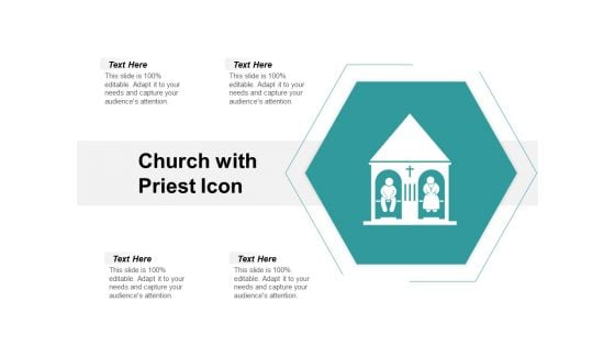 Church With Priest Icon Ppt PowerPoint Presentation Infographic Template Show