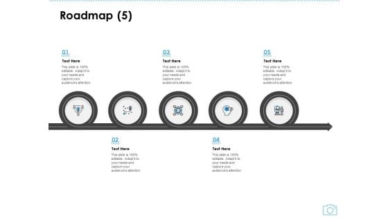 Cinematography Project Proposal Roadmap Five Stages Ppt Professional Show PDF