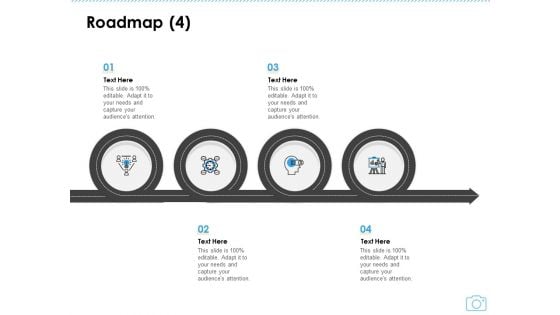 Cinematography Project Proposal Roadmap Four Stages Ppt Slides Example PDF