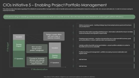 Cios Initiative 5 Enabling Project Portfolio Management Microsoft PDF