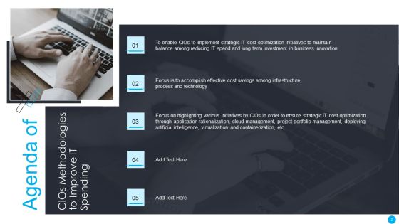 Cios Methodologies To Improve IT Spending Ppt PowerPoint Presentation Complete Deck With Slides Slide02