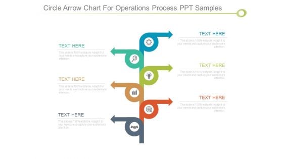 Circle Arrow Chart For Operations Process Ppt Samples