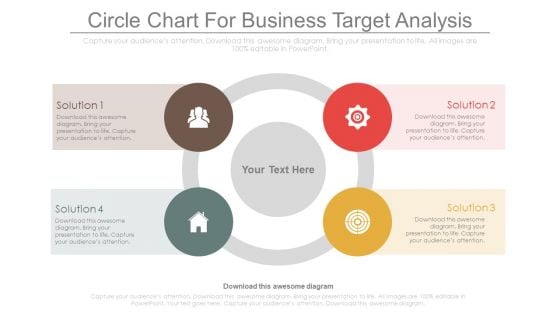 Circle Chart To Outline Marketing Plan Powerpoint Template