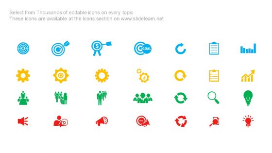 Circle Chart With Business Icons PowerPoint Slides