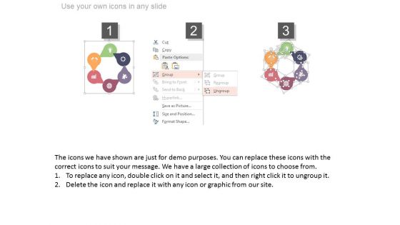 Circle Chart With Business Planning Icons Powerpoint Slides