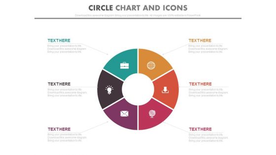 Circle Chart With Icons For Global Business Strategy Powerpoint Template