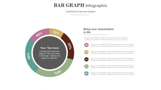 Circle Chart With Percentage Value Analysis Powerpoint Slides