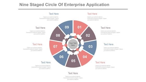 Circle Diagram For Business Marketing Mix Powerpoint Slides