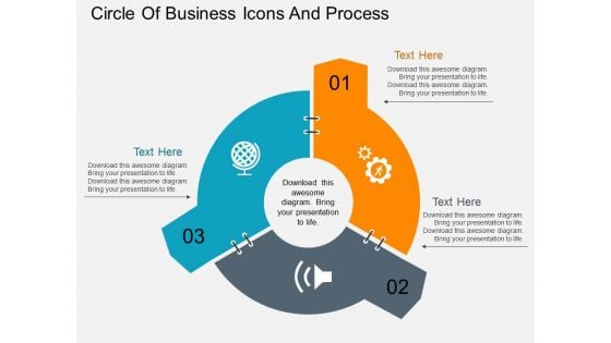 Circle Of Business Icons And Process Powerpoint Templates