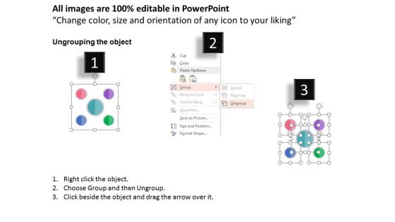 Circle Of Five Banking And Financial Icons Powerpoint Template