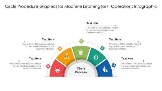 Circle Procedure Graphics For Machine Learning For IT Operations Infographic Ppt Ideas Pictures PDF