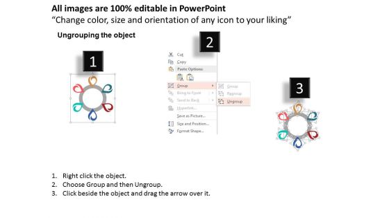Circle Process Chart With Icons Powerpoint Template