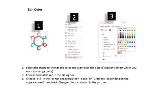 Circle Process Chart With Icons Powerpoint Template