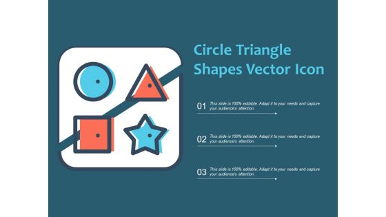 Circle Triangle Shapes Vector Icon Ppt PowerPoint Presentation Icon Background