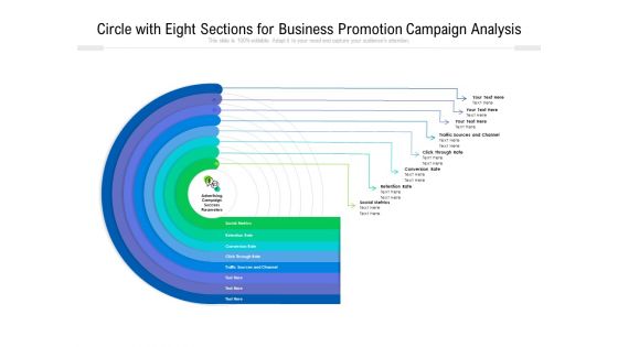 Circle With Eight Sections For Business Promotion Campaign Analysis Ppt PowerPoint Presentation Gallery Ideas PDF