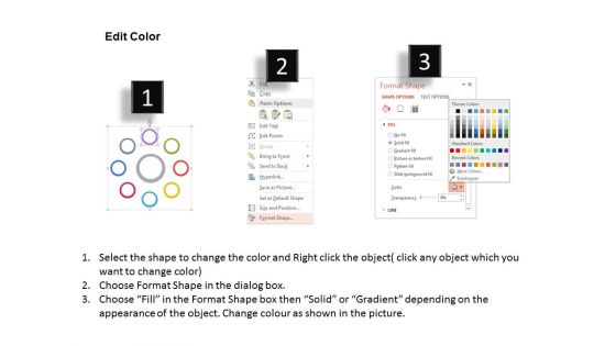 Circles Of Soicial Media And Technology Icons Powerpoint Template