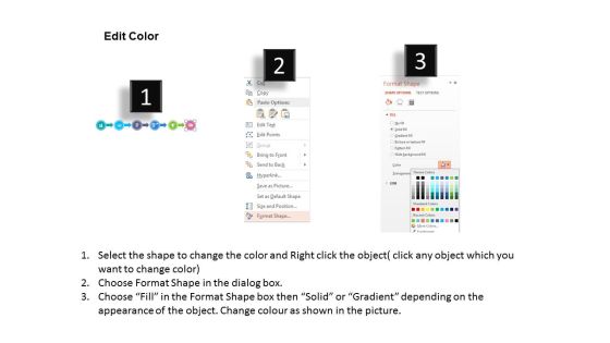 Circles With Arrows In Linear Flow Powerpoint Templates Slide03