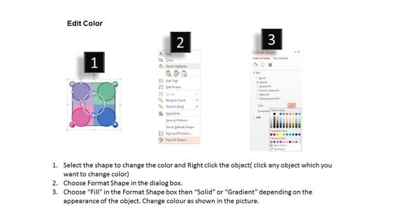 Circles With Dollar Home Message And Target Icons Powerpoint Template