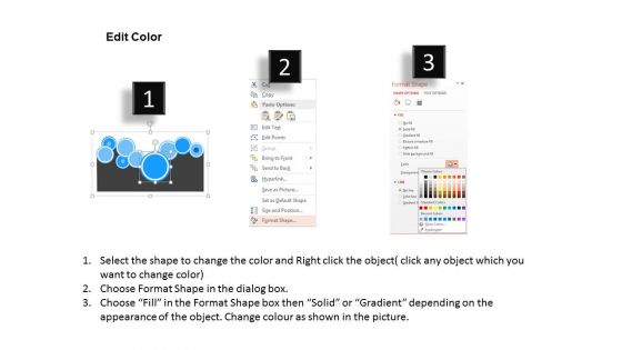 Circles With Social Media Communication Icons Powerpoint Templates