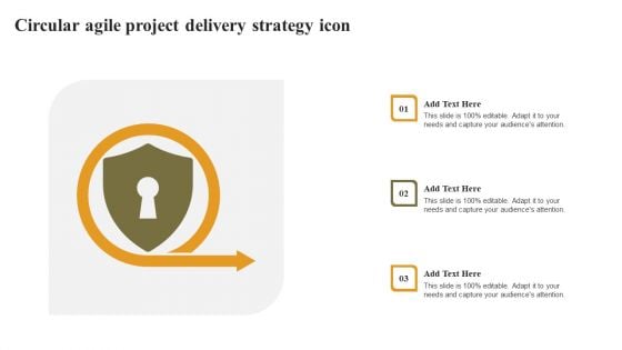 Circular Agile Project Delivery Strategy Icon Clipart PDF