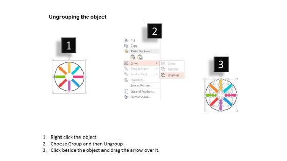 Circular Arrow Process Flow Diagram Powerpoint Template