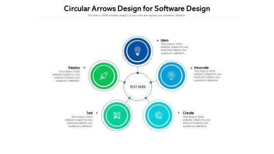 Circular Arrows Design For Software Design Ppt PowerPoint Presentation File Picture PDF