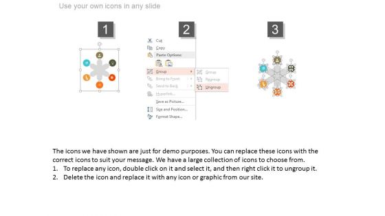 Circular Banners With Business Icons Powerpoint Slides
