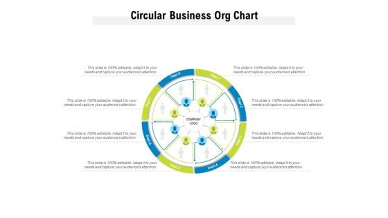 Circular Business Org Chart Ppt PowerPoint Presentation Icon Visual Aids