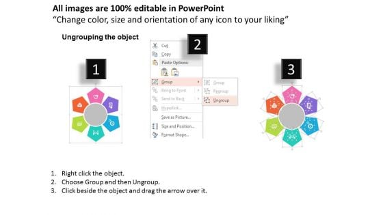 Circular Chart With Business Icons Powerpoint Templates