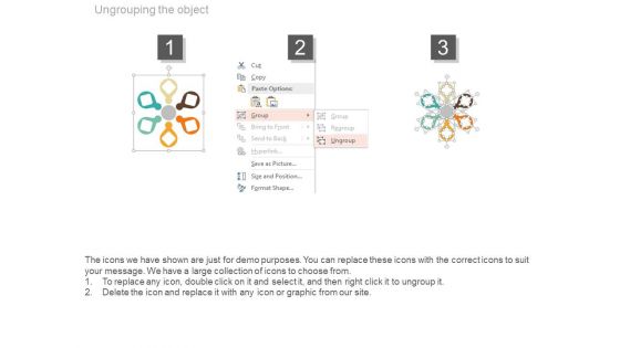 Circular Chart With Icons For Value Chain Powerpoint Template