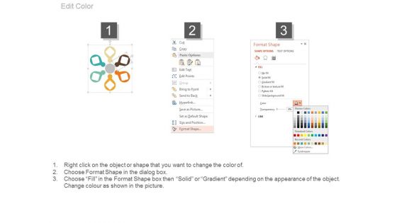 Circular Chart With Icons For Value Chain Powerpoint Template