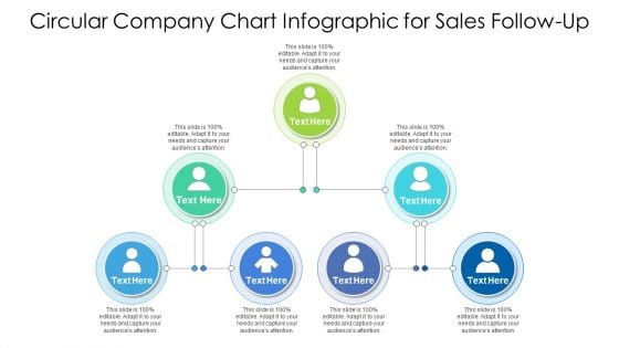 Circular Company Chart Infographic For Sales Follow Up Ppt PowerPoint Presentation Gallery Format PDF