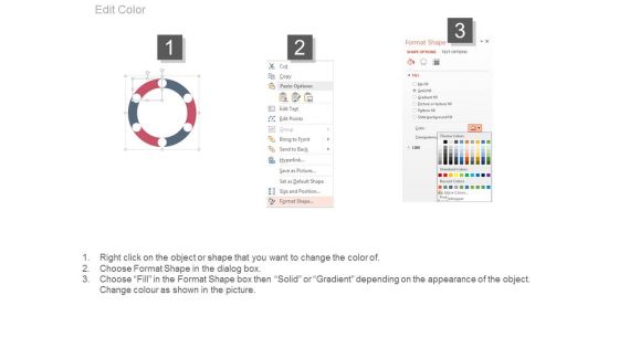 Circular Diagram For Percentage Analysis Powerpoint Slides