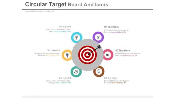 Circular Diagram For Target Planning Powerpoint Slides