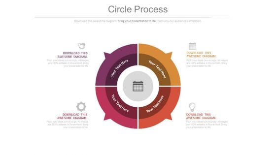 Circular Diagram Of Planning Process Powerpoint Slides