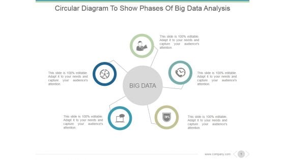 Circular Diagram To Show Phases Of Big Data Analysis Ppt PowerPoint Presentation Infographic Template