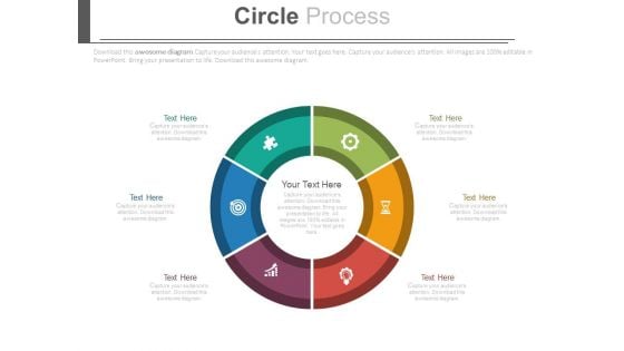 Circular Infographic Design For Process Flow Powerpoint Slides