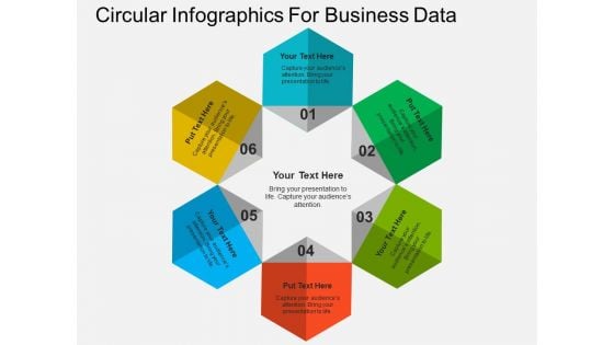 Circular Infographics For Business Data Powerpoint Templates