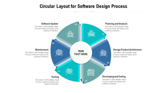 Circular Layout For Software Design Process Ppt PowerPoint Presentation Layouts Background Image PDF