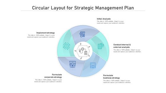 Circular Layout For Strategic Management Plan Ppt PowerPoint Presentation Gallery Themes PDF