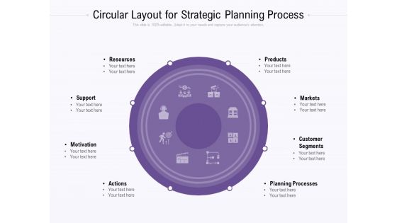 Circular Layout For Strategic Planning Process Ppt PowerPoint Presentation Icon Designs Download PDF